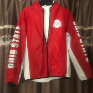 PINK Ohio State Sherpa-Lined Wind Breaker